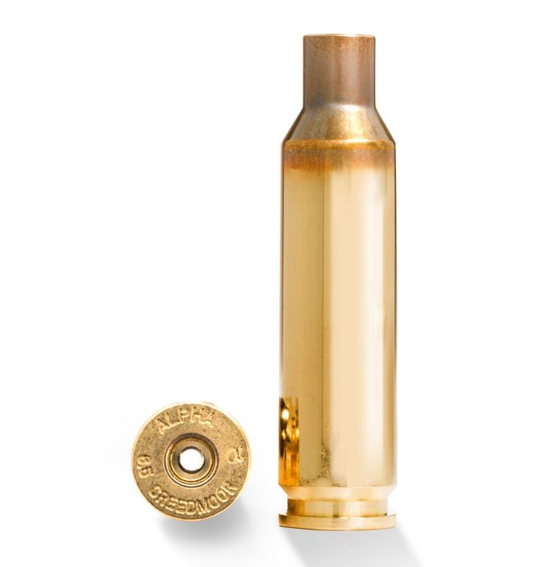 Alpha Munitions .25 Creedmoor Unprimed Brass with Small Rifle Primer Pocket 100/ct