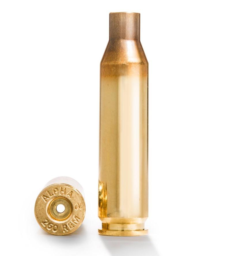 Alpha Munitions Ultra Premium Unprimed .260 Remington Rifle Brass 100/Box