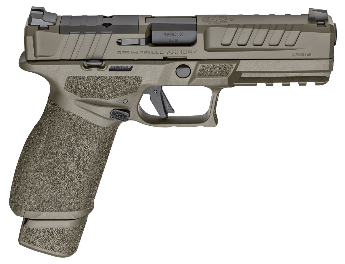 Springfield Armory EC9459GU Echelon Full Size 9mm Luger 20+1 4.50" Black Melonite Steel Barrel, OD Green Cerakote Optic Ready/Serrated Steel Slide & Polymer Frame w/Picatinny Rail, Textured Grip
