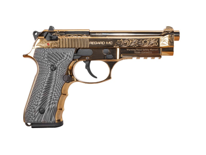 EAA Girsan Regard MC Deluxe 9mm Pistol, 18+1, 4.90" Barrel, Gold Accents