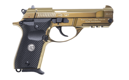 Girsan MC 14T Solution .380 ACP Pistol, 13+1 Capacity, Gold Plated Tip-Up Barrel