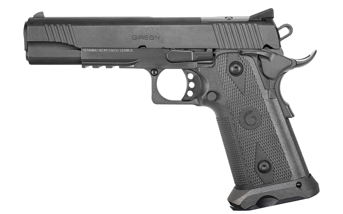 EAA Witness2311 45 ACP 11+1 5" Pistol - Black Barrel, Serrated Slide & Polymer Frame w/Picatinny Rail & Beavertail, Checkered Grips