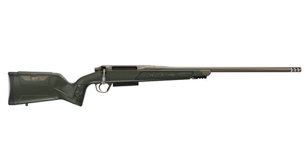 Christensen Arms Evoke Hunter 25 Creedmoor Rifle - 22" Smoked Bronze Cerakote Threaded Barrel, OD Green Synthetic Stock