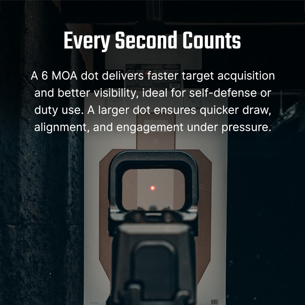 Osight K Red Dot Sight 6 MOA Dot RMSc Footprint with Side-Loading Battery