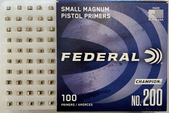 Federal #200 Small Pistol Magnum Primers