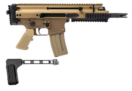FN SCAR 15P .300 Blackout Pistol, 7.50" Barrel, FDE, SB Tactical Brace, 30+1