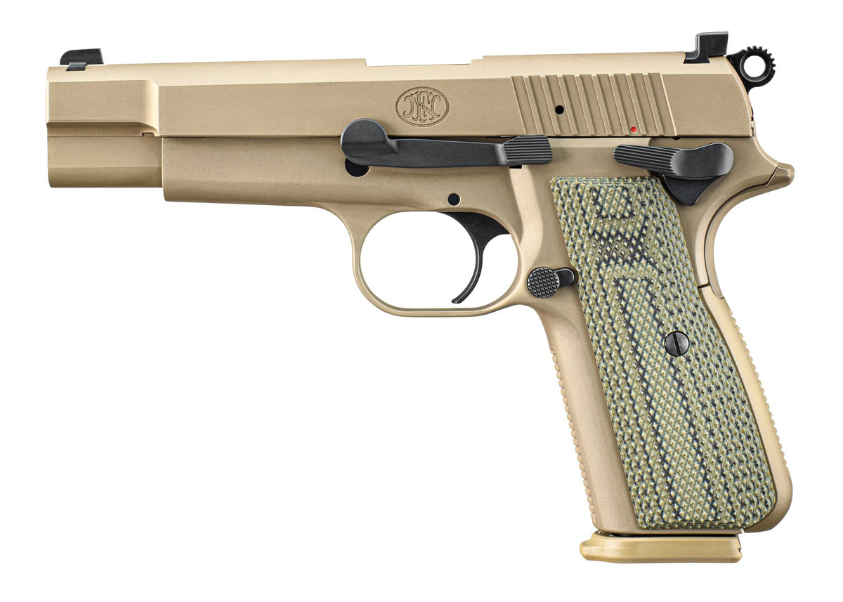 FN High Power 9mm Pistol, FDE/OD Green, 10+1