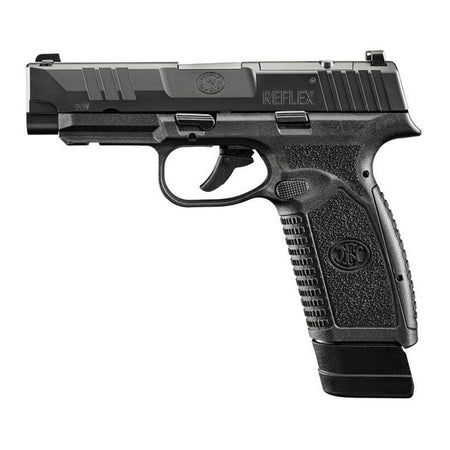 FN 66101759Micro-Compact Frame 9mm Luger 18+1 3.80" Black Target Crown Steel Barrel, Black PVD Optic Cut/Serrated Stainless Steel Slide & Polymer Frame w/Picatinny Rail, Interchangeable Backstrap Grip