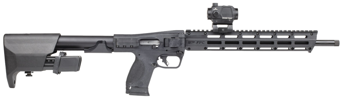 Smith & Wesson 14377 M&P FPC 9mm Luger 23+1 16.25" Black Oxide Black Anodized Receiver 15" M-LOK Handguard Polymer Stock M&P w/Interchangeable Palmswells Grip