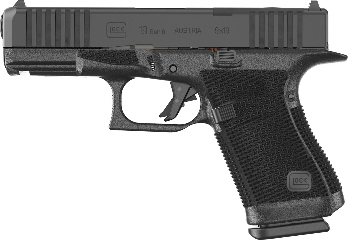 Glock G19 Gen6 9mm Luger 15+1 4.02" Black Pistol, Optic Ready Slide, Ambidextrous Controls