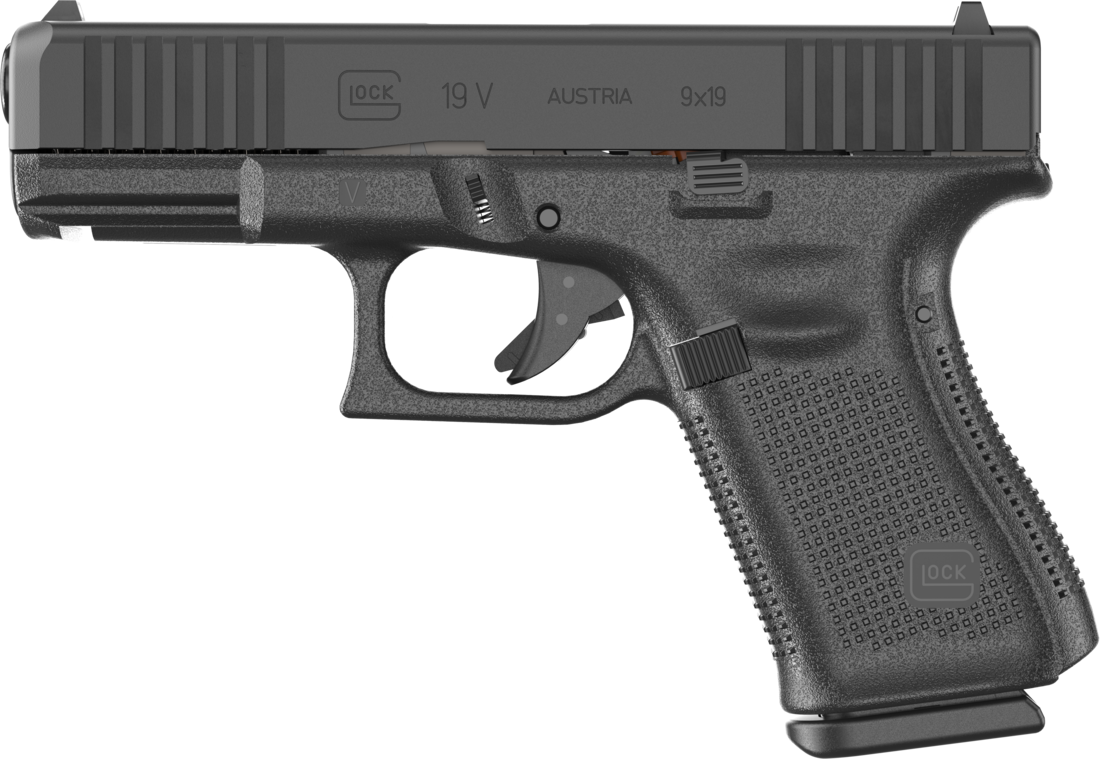 Glock G19 V Compact 9mm Luger 15+1 4.02" Black Pistol, Interchangeable Backstrap