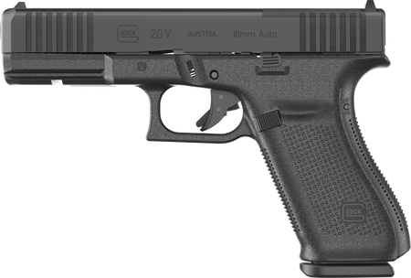 Glock G20 V MOS Standard 10mm Auto 15+1 4.61" Black Pistol, Optic Ready Slide