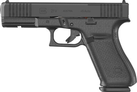 Glock G21 V MOS Full Size .45 ACP 10+1 4.61" Black Pistol, Optic Ready