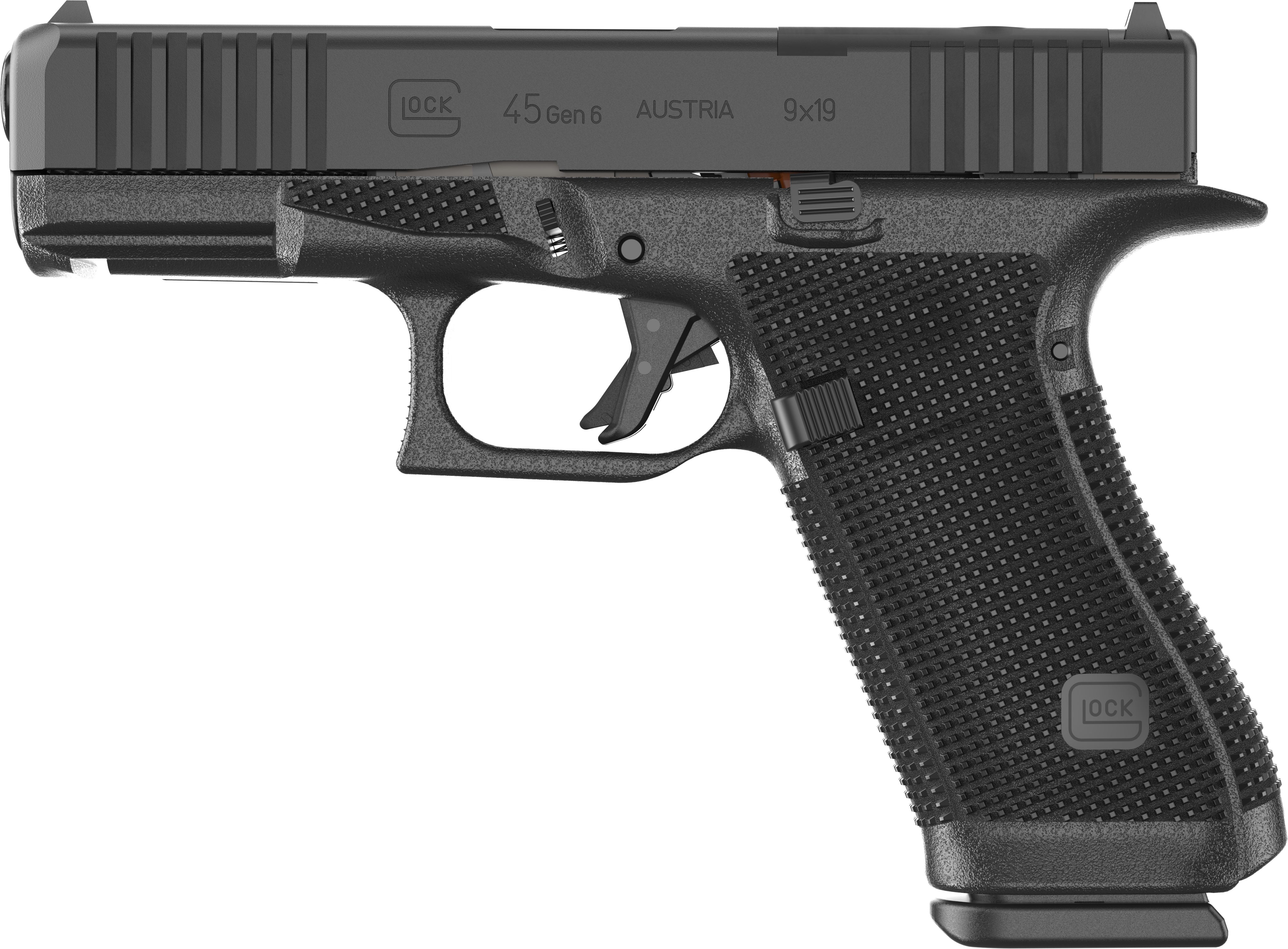 Glock G45 Gen6 Crossover 9mm Luger 17+1 4.02" Black Pistol, Optic Ready Serrated Slide