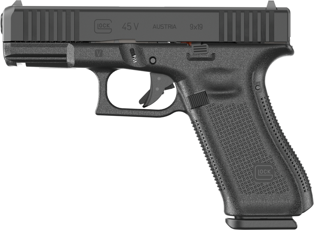 Glock G45 V Crossover 9mm Luger 10+1 4.02" Pistol, Black Polymer Frame