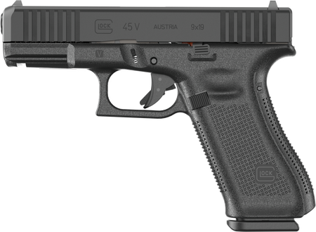 Glock G45 V Crossover 9mm Luger 10+1 4.02" Pistol, Black Polymer Frame