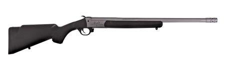 Traditions Outfitter G3 CR471130T Full-Size 45-70 Govt Single-Shot Rifle, 22" Fluted Threaded Stainless Barrel, Black Synthetic Stock
