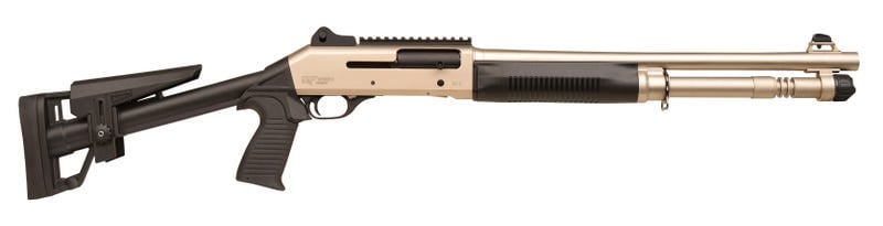 GForce Arms GF4 12 Gauge 18.5in Nickel/Black Tactical Shotgun 5+1 Capacity