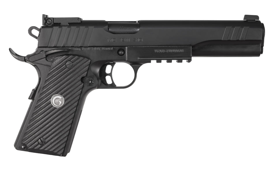 EAA Girsan MC1911S Hunter Full Size 10mm Pistol, 6" Barrel, Accessory Rail