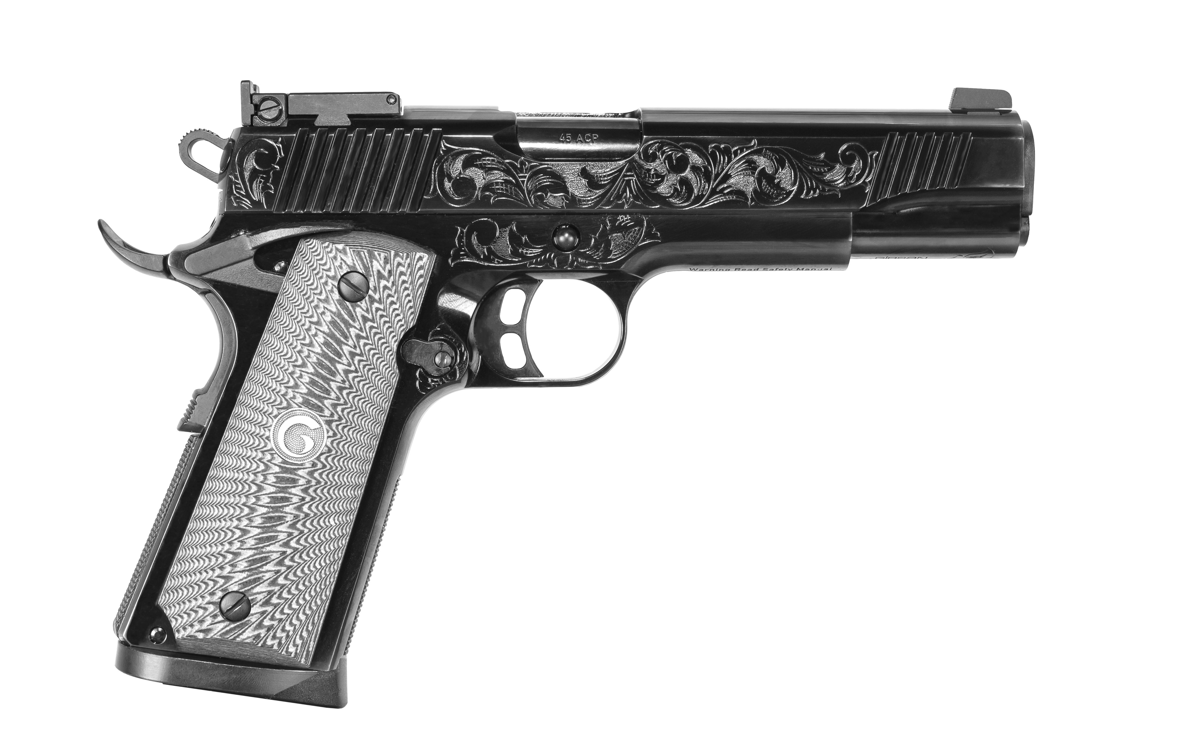EAA Girsan MC1911 S Lux Full Size .45 ACP Pistol, 8+1, 5" Black Steel