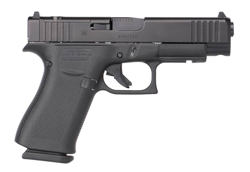 Glock G48 Gen5 MOS Slim Compact 9mm 10+1 4.17" Black Pistol