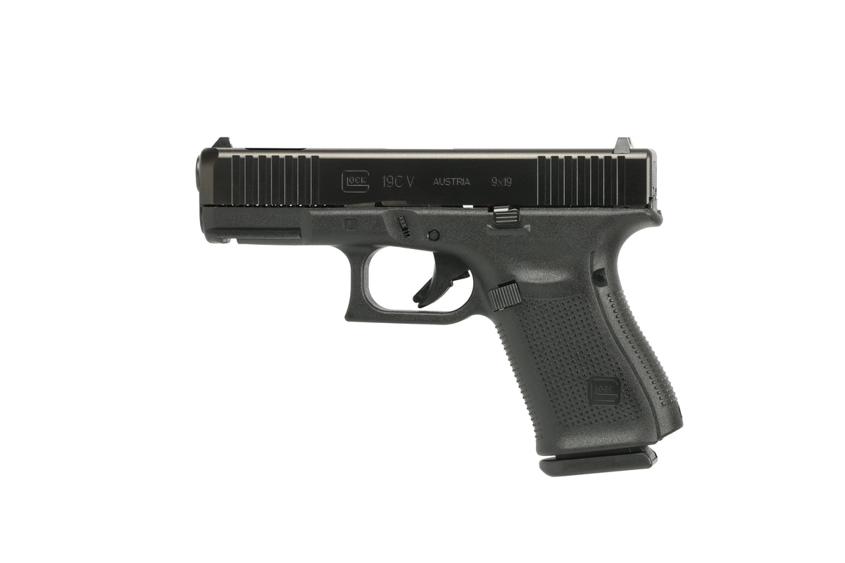 Glock G19C V 9mm 10+1 4.0" Pistol with Front Serrations, 3-10RD Mags