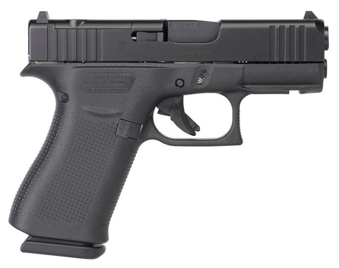 Glock G43X MOS Slim Sub-Compact 9mm 10+1 3.41" Black Pistol