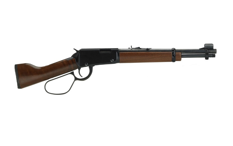 Henry H001ML22 Mare's Leg .22 S/L/LR, 10/12/14+1 Shot Capacity, 12.88" Blued Steel Barrel, Blued Steel Grooved Receiver, American Walnut Straight Grip