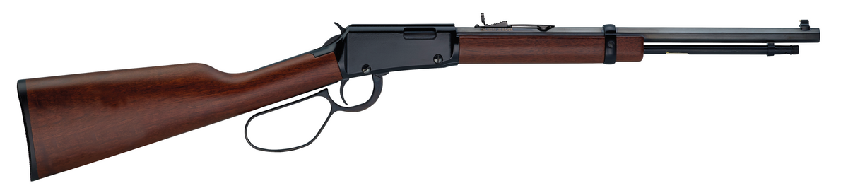 Henry H001TR22 Frontier Carbine .22 S/L/LR, 13/14/18+1 Capacity, 16.5" Blued Octagon Barrel, Black Aluminum Receiver, American Walnut Straight Grip Stock