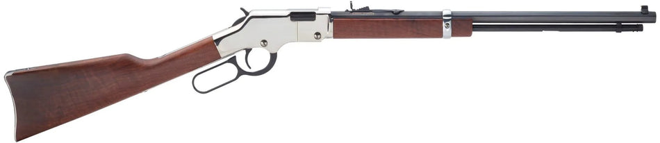 Henry H004S Golden Boy Silver .22 S/L/LR, 16 LR/21 Short Capacity, 20" Nickel Walnut