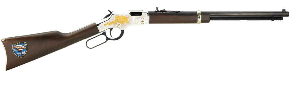 Henry H004TT Golden Boy Trucker's Tribute .22 S/L/LR, 16 LR/21 Short Capacity, 20" Nickel Walnut