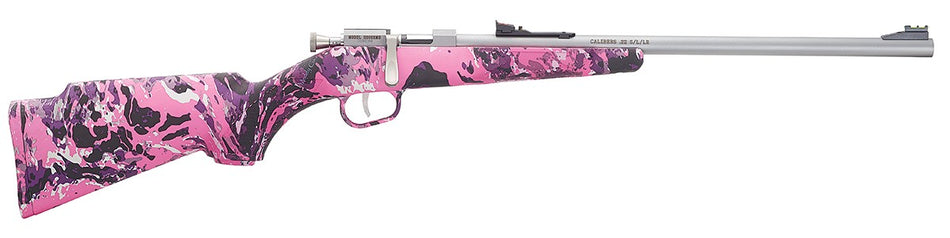 Henry H005RMG Mini Bolt Youth .22 S/L/LR 16.25" Stainless, Muddy Girl Synthetic Stock