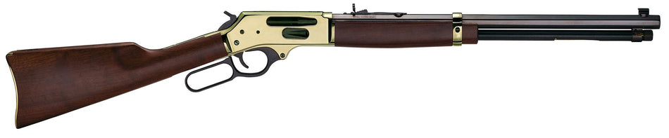 Henry H009BG Side Gate Full-Size .30-30 Win 5+1 20-Inch Blued Barrel, Polished Brass Receiver, Fixed Walnut Stock, Right-Hand