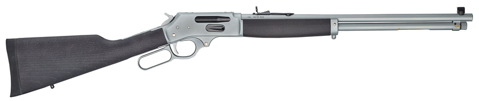 Henry H009GAW Side Gate All-Weather Full-Size .30-30 Win 5+1 20-Inch Hard Chrome Barrel, Satin Chrome Receiver, Stained Hardwood Stock, Right-Hand