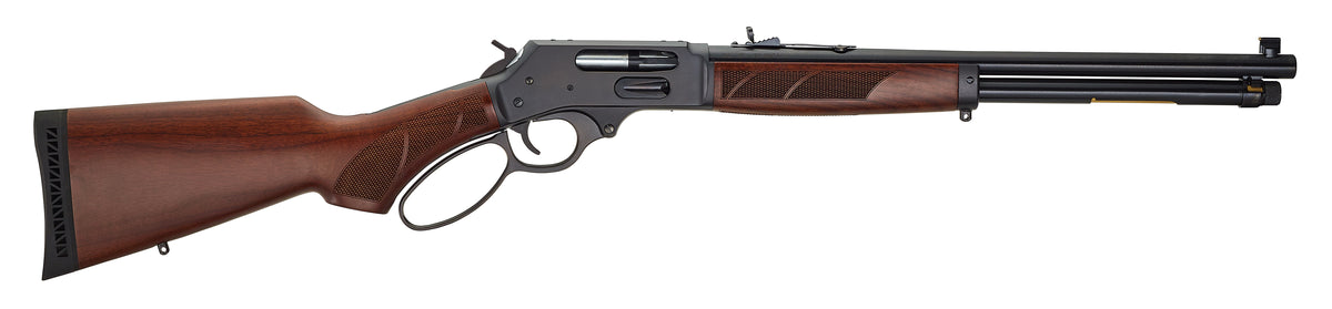 Henry H010G Side Gate Full Size 45-70 Gov 4+1 18.43" Blued Steel Barrel, Blued Steel Receiver, American Walnut Stock Right Hand