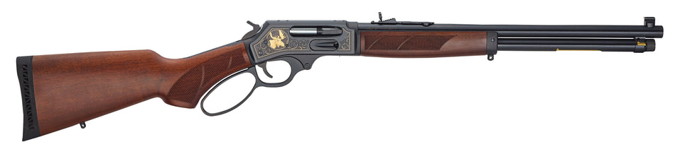 Henry H010GWL Side Gate Wildlife .45-70 Gov Lever-Action Rifle, 4+1 Capacity, Fancy Walnut Stock