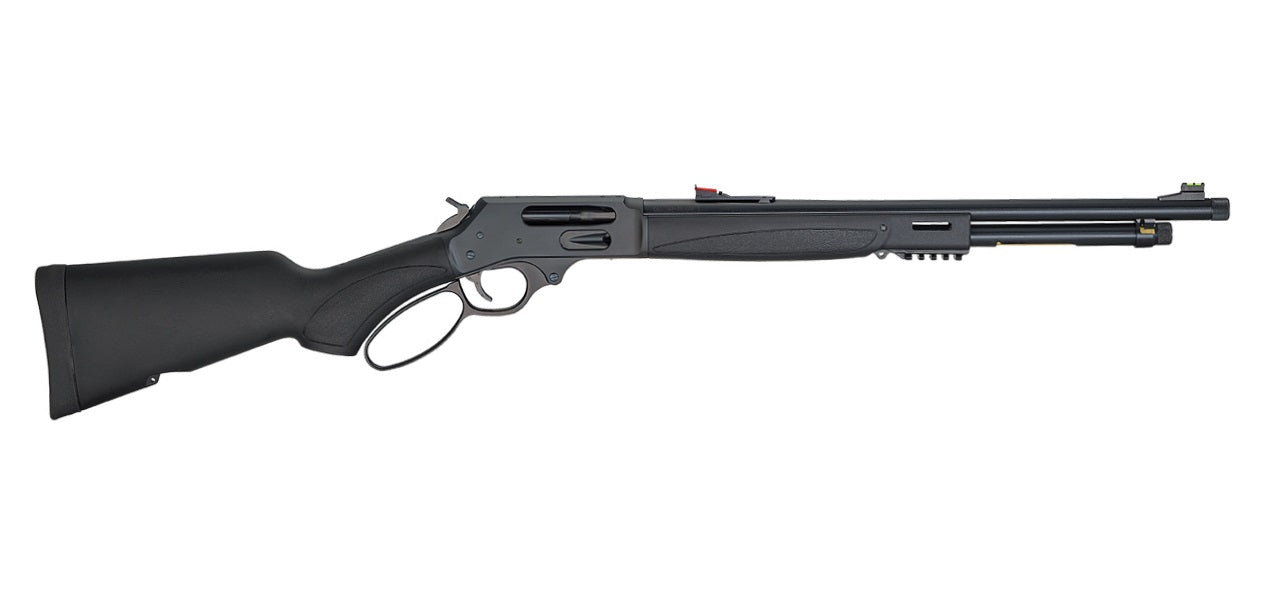 Henry H010X X Model Full Size 45-70 Gov 4+1 19.80" Blued Steel Barrel, Blued Steel Receiver, Black Synthetic Stock Ambidextrous