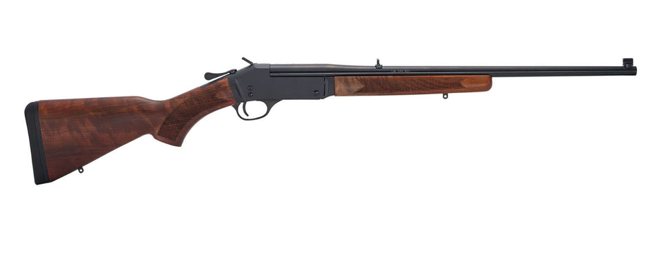 Henry H015Y243 Single Shot Youth Rifle, 243 Win Caliber, 1rd Capacity, 22" Blued Steel Barrel, Blued Steel Receiver, American Walnut Stock, Right Hand