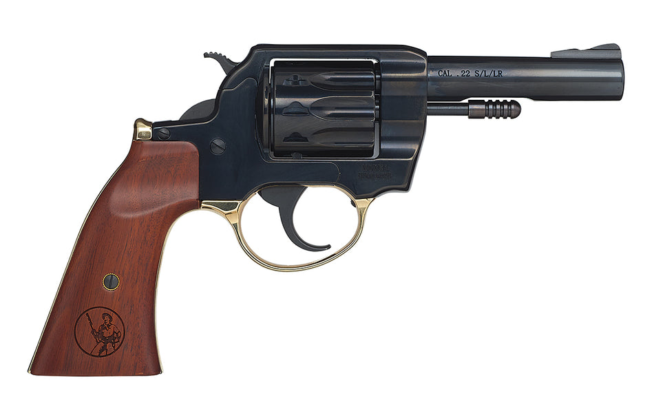 Henry H016GD Golden Boy .22 LR 10-Shot Revolver, 4" Blued Barrel, Walnut Gunfighter Grip