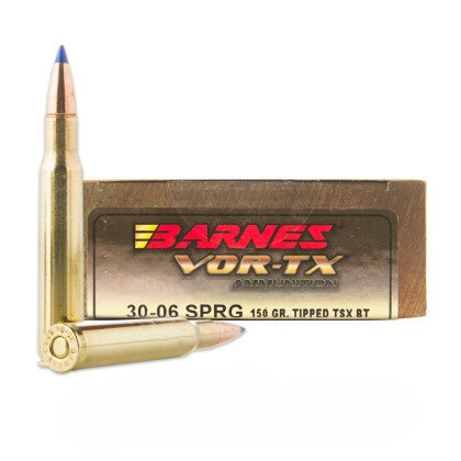 Barnes .30-06 Springfield BB30061 VOR-TX Tipped TSX Boat Tail BT 150 Grain 2970 FPS