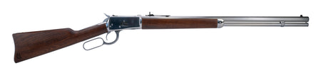 Heritage Mfg H9235724F9 92 .38 Special +P/.357 Mag 12rd 24" Stainless Polished Octagon Barrel Rifle - Fixed Hardwood Stock
