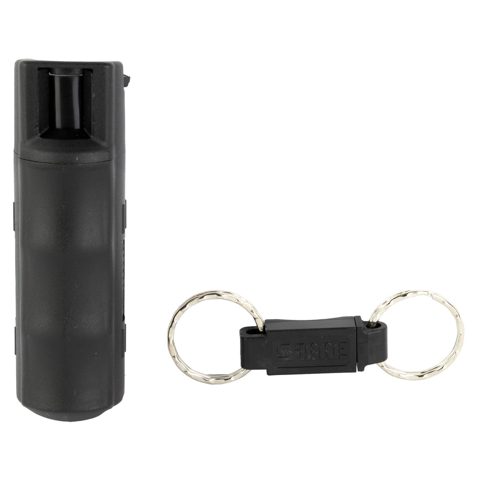 Sabre Red Pepper Spray with Quick Release Key (UV Marking Dye) 0.54  Black