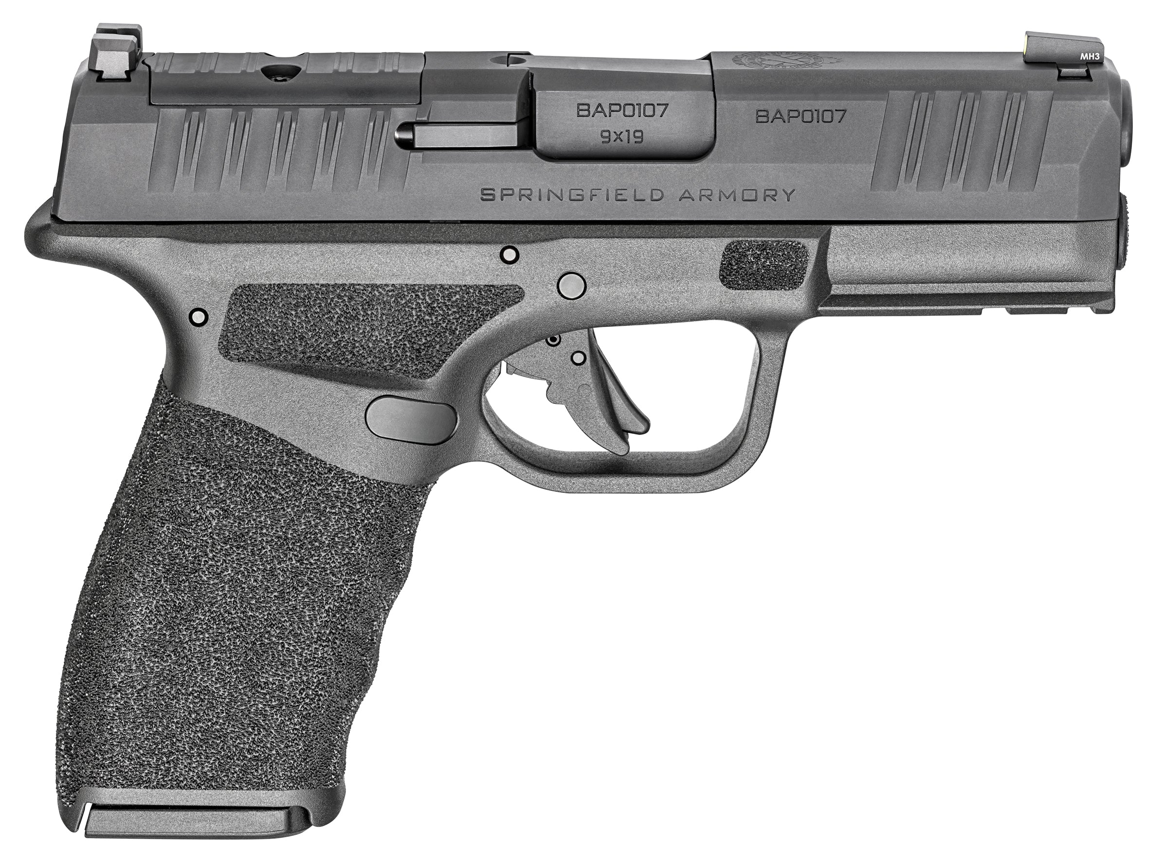 Springfield Hellcat Pro OSP Compact 9mm Luger 15+1 Pistol, Black Melonite Slide