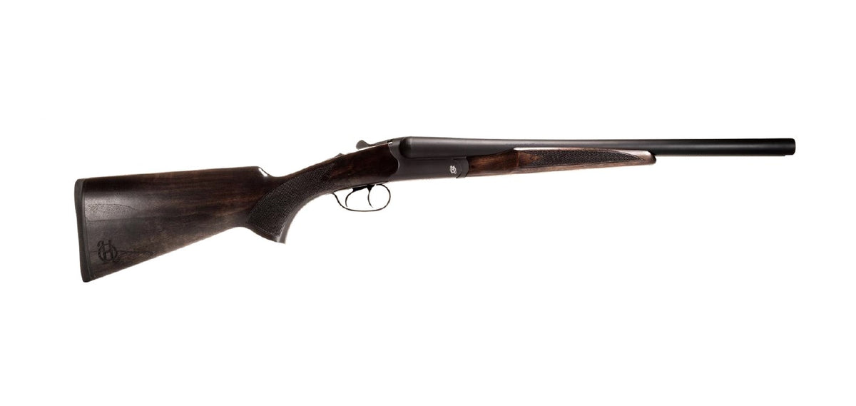 Heritage Mfg BL2018BK Badlander 20 Gauge Break Open 2rd 18.5" Black Chrome Side-By-Side Shotgun - Fixed Turkish Walnut Stock