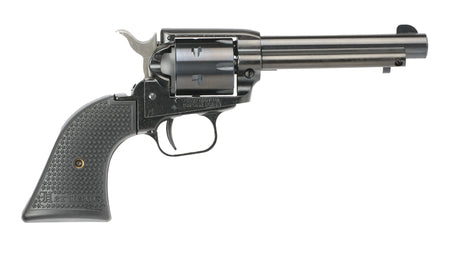 Heritage Mfg RR22B4PG Rough Rider 22 LR 6 Shot, 4.75" Black Steel Barrel, Black Cerakote Zinc Alloy Frame, Black Cerakote Cylinder, Black Polymer Grip, Hammer/Thumb Safety, Exposed Hammer