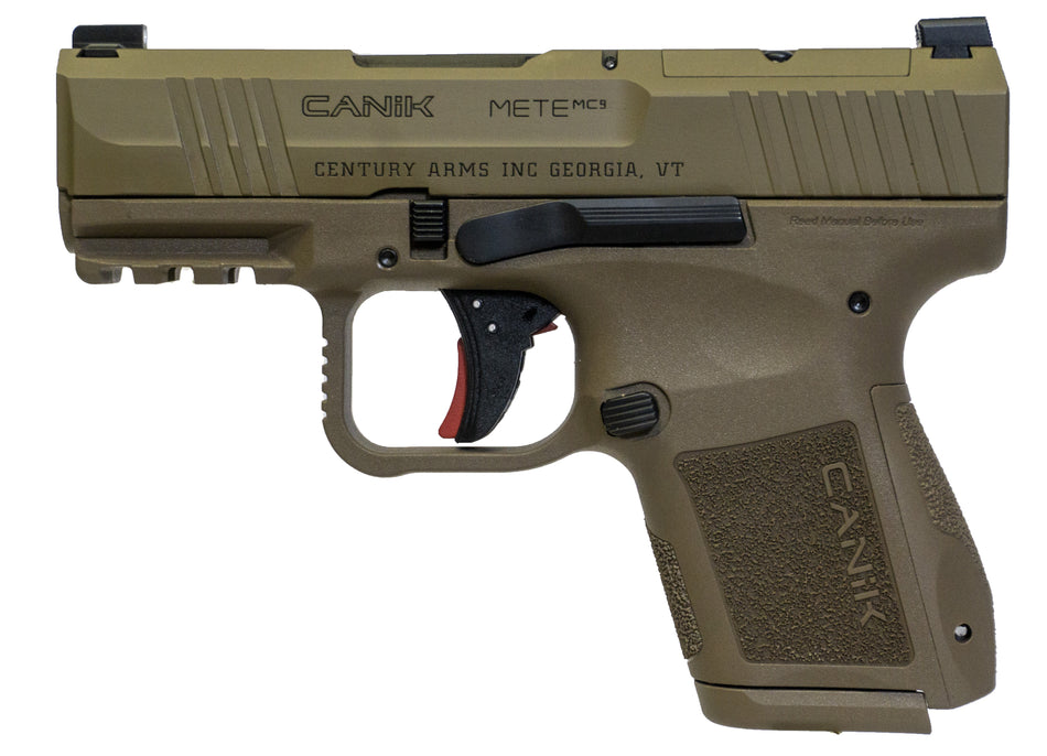 Century Arms Canik Mete MC9 CA Compliant 9mm Luger 10+1 FDE Pistol