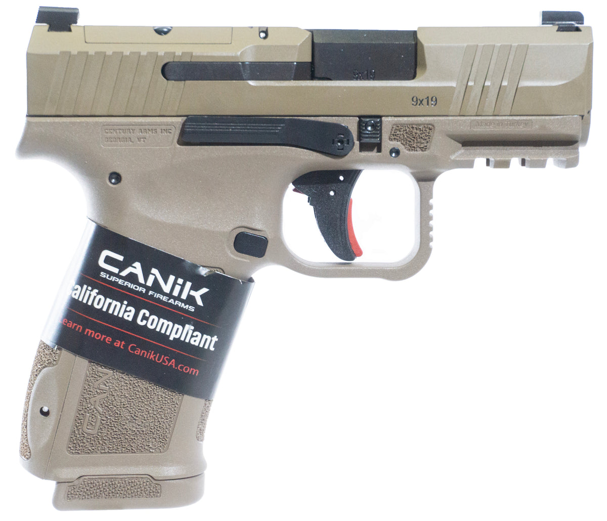 Canik Mete MC9L CA Compliant 9mm Luger 10+1 Desert Cerakote FDE Pistol
