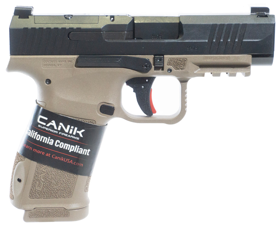 Canik Mete MC9LS CA Compliant 9mm Luger 10+1 FDE Polymer Frame Pistol