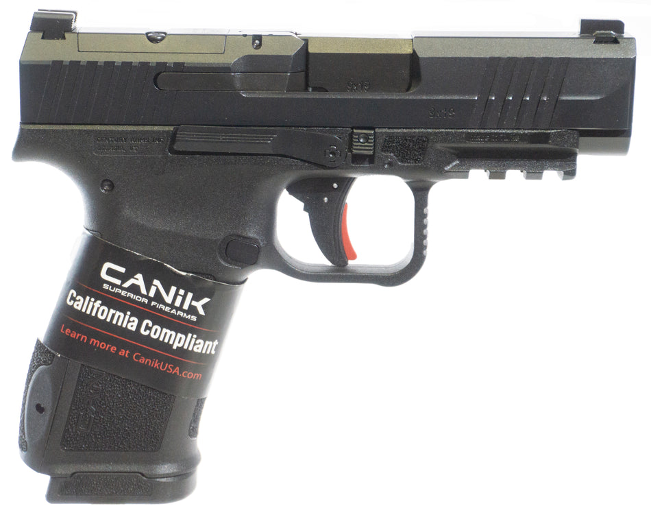 Canik Mete MC9LS CA Compliant 9mm Luger 10+1 3.63in Black Steel Barrel Pistol