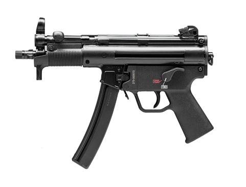 HK SP5K PDW 9mm Luger Pistol, 5.83" Barrel, 10+1 Capacity, Black Metal Finish